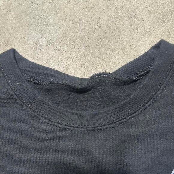 Harley Davidson Biker Crewneck Mens XL Black Blue American Flag Color Sweatshirt - Picture 5 of 7